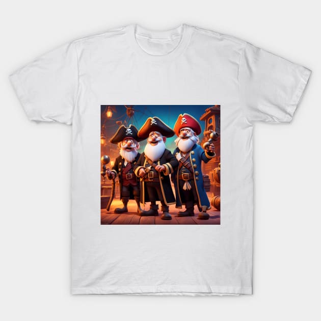 Pensioners as Pirates T-Shirt by Colin-Bentham